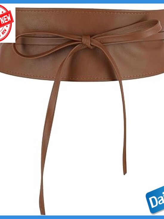 Italian Full Grain Leather Obi Belt, Adjustable Fit, Made in France main image 4